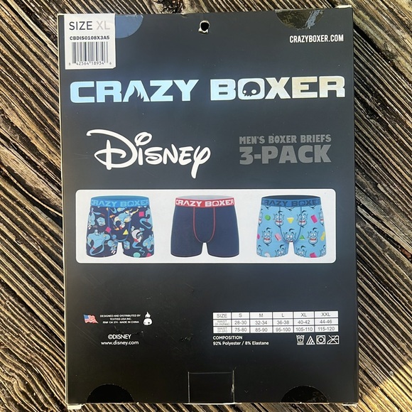 Crazy Boxer - NWT - Disney Aladdin’s Genie Men’s 3-pack boxer briefs - Picture 2 of 2